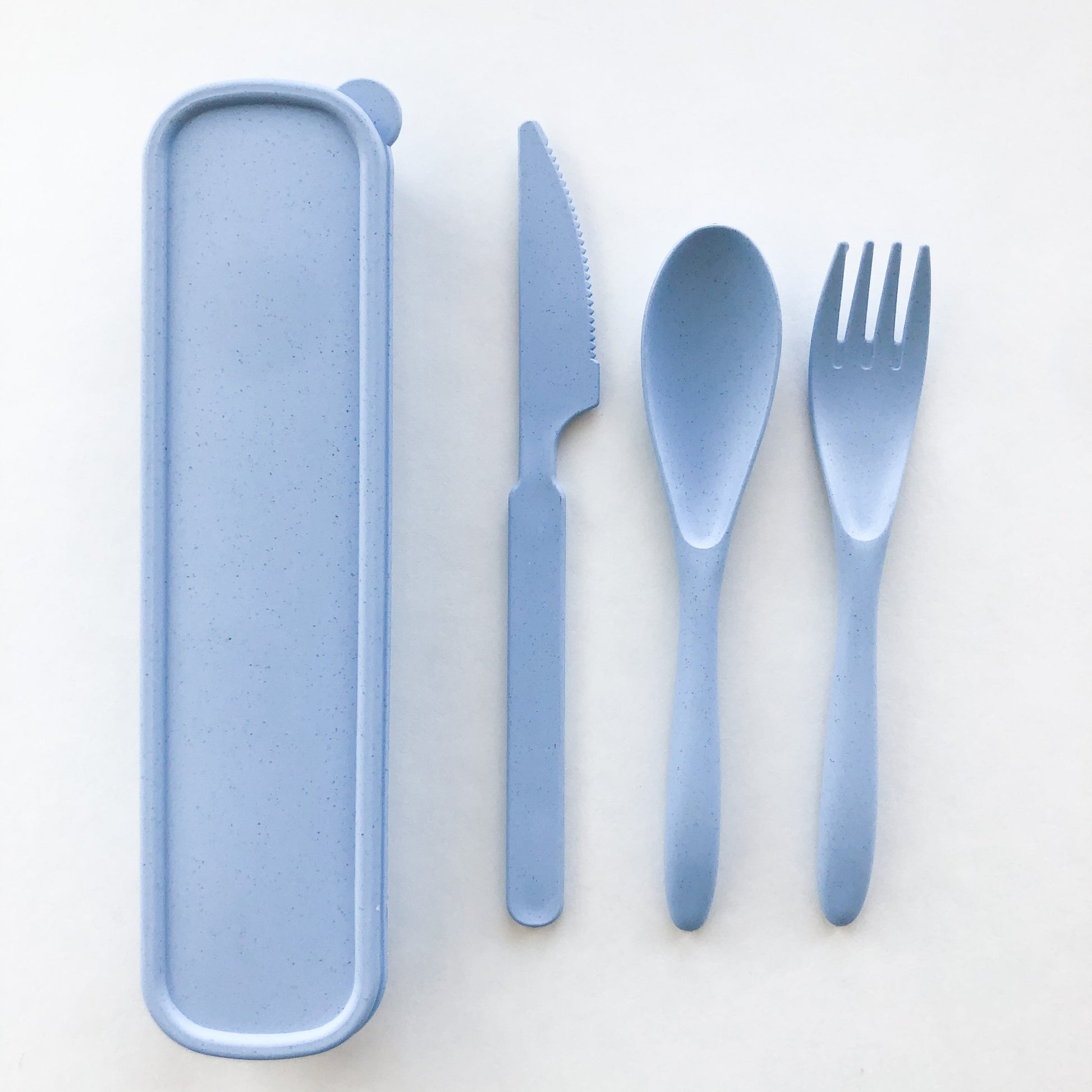 Biodegradable Reusable Wheat Straw Cutlery Set - Plastic Free Zero Waste Sustainable Office, Outdoor, Camping, School, Party & Kids lunchbox-6