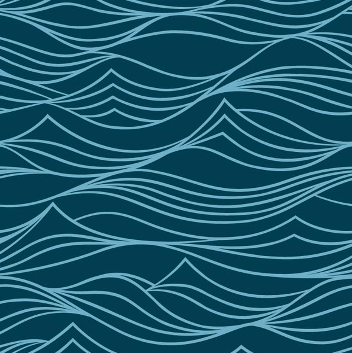 Extra Large Reusable Cloth Furoshiki Gift Wrap | Whales & Waves-3